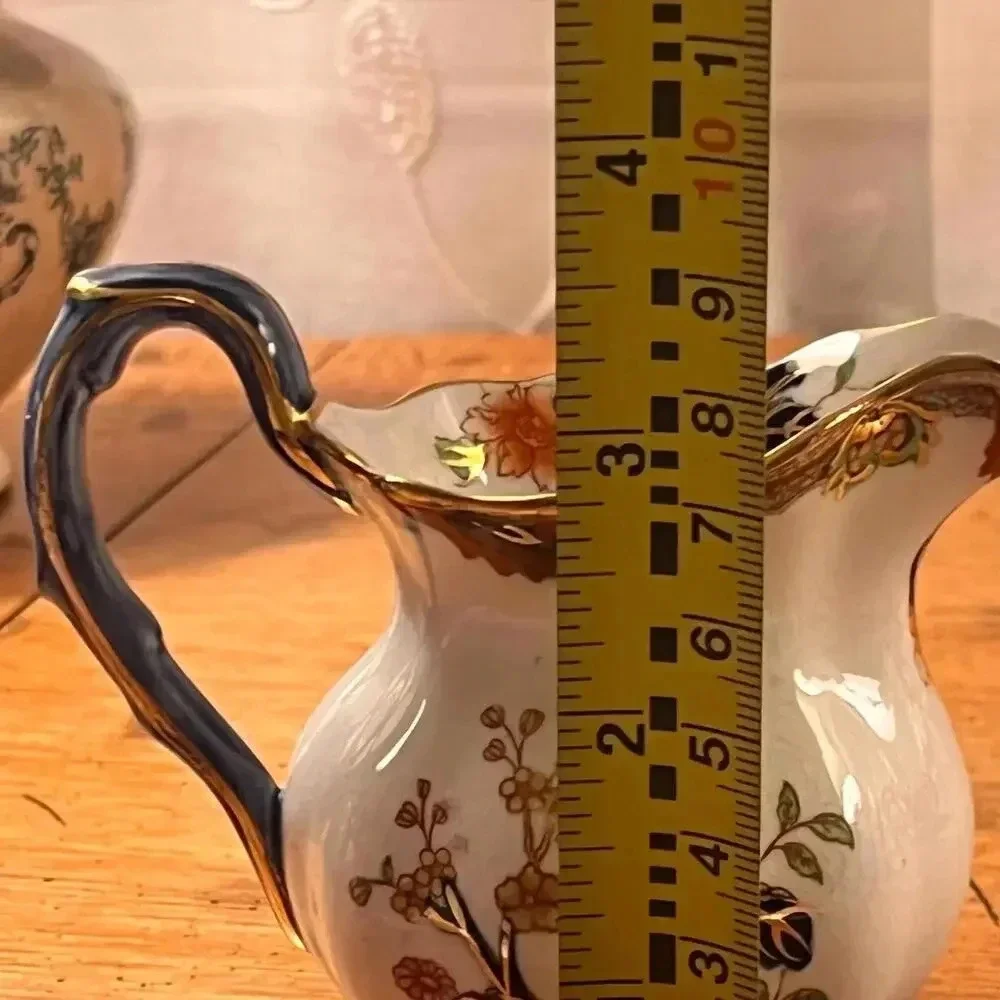 Royal Doulton Matsumai‎ Pitcher or Creamer Floral cobalt blue, gilded gold rim